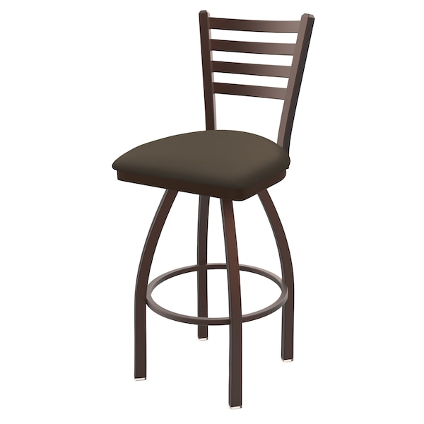 25" Swivel Counter Stool, Bronze Finish, Canter Earth Seat